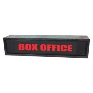 American Recorder Technologies Box Office LED Enclosure Sign 19 inch - Red