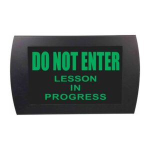 American Recorder Technologies Lesson in Progress LED Sign - Green