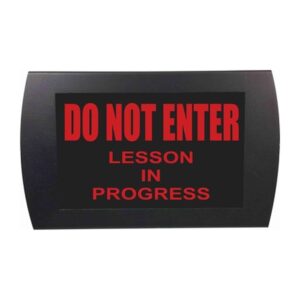 American Recorder Technologies Lesson in Progress LED Sign - Red