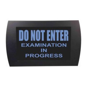American Recorder Technologies Do Not Enter Examination in Progress LED Sign - Blue