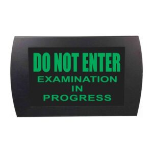 American Recorder Technologies Do Not Enter Examination in Progress LED Sign - Green