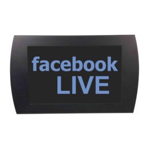 American Recorder Technologies Facebook Live LED Sign - Blue