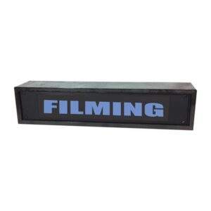 American Recorder Technologies Filming LED Rack Mount Sign 19 inch - Blue