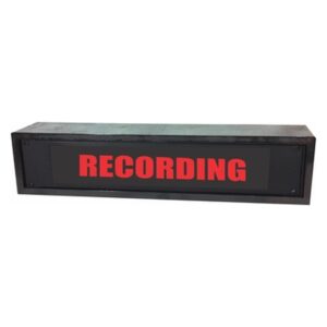 American Recorder Technologies Recording LED Enclosure Sign 19 inch - Red