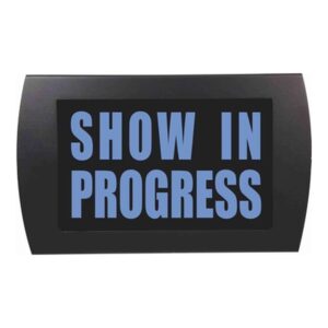 American Recorder Technologies Show in Progress LED Sign - Blue