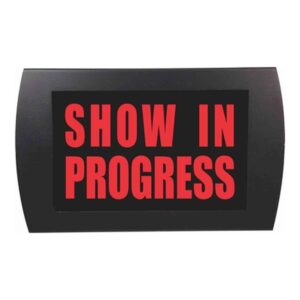 American Recorder Technologies Show in Progress LED Sign - Red
