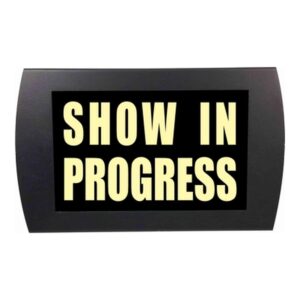 American Recorder Technologies Show in Progress LED Sign - Yellow