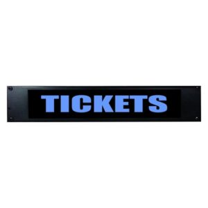 American Recorder Technologies Tickets LED Rack Mount Sign 19 inch - Blue